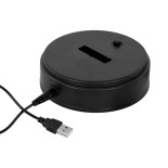  GloboStar® 71589 Διακοσμητικό Επιτραπέζιο Φωτιζόμενο Εύκαμπτο Mini Φυτό με 48 LED 3W 300lm Μπαταρίας Θερμό Λευκό 3000K Φ40 x Υ50cm