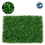 GloboStar® 78417 Artificial - Συνθετικό Τεχνητό Διακοσμητικό Πάνελ Φυλλωσιάς - Κάθετος Κήπος Μικρόφυλλο Πυξάρι Πράσινο Μ60 x Υ40 x Π4cm
