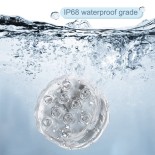 GloboStar® 79626 Υποβρύχια Διακοσμητική Φωτιζόμενη Βάση LED 5W για Μπουκάλια - Ποτήρια - Βάζα - Ναργιλέ Μπαταρίας με Ασύρματο Χειριστήριο IR Αδιάβροχη IP68 Πολύχρωμη RGB Dimmable