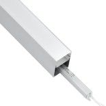GloboStar® SURFACEPENDANT-PROFILE 70826-3M Προφίλ Αλουμινίου - Βάση & Ψύκτρα Ταινίας LED με Λευκό Γαλακτερό Κάλυμμα - Επιφανειακή & Κρεμαστή Χρήση - Πατητό Κάλυμμα - Ασημί - 3 Μέτρα - Μ300 x Π5 x Υ7cm