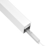 GloboStar® SURFACEPENDANT-PROFILE 70827-3M Προφίλ Αλουμινίου - Βάση & Ψύκτρα Ταινίας LED με Λευκό Γαλακτερό Κάλυμμα - Επιφανειακή & Κρεμαστή Χρήση - Πατητό Κάλυμμα - Λευκό - 3 Μέτρα - Μ300 x Π5 x Υ7cm