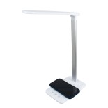 GloboStar® 76532 Επιτραπέζιο Φωτιστικό Πορτατίφ LED 3.5W 350lm -° DC 5V IP20 CCT Θερμό Λευκό 2700K - Φυσικό Λευκό 4500K - Ψυχρό Λευκό 6000K Dimmable Λευκό Πλαστικό με Γκρι Μέταλλο - Μ27 x Π14 x Υ51cm - 2 Xρόνια Εγγύηση