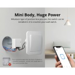 GloboStar® 80045 SONOFF ZBMINI-R3 - Zigbee Wireless Smart Switch Two Way Dual Relay - 2 Output Channel