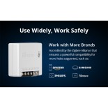 GloboStar® 80045 SONOFF ZBMINI-R3 - Zigbee Wireless Smart Switch Two Way Dual Relay - 2 Output Channel