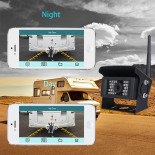 GloboStar® 86025 WiFi Έγχρωμη Κάμερα 720p SWD HD Οπισθοπορείας Αυτοκινήτου-Φορτηγού DC 12-24V 120° με Εφαρμογή APP Night Capture με Parking Lines Αδιάβροχη IP69K