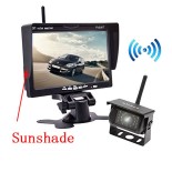 GloboStar® 86030 WiFi Έγχρωμη Κάμερα 720p CMOS HD Οπισθοπορείας Αυτοκινήτου-Φορτηγού DC 12-24V 120° με Οθόνη 7