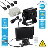 GloboStar® 86033 Έγχρωμη Κάμερα 720p CMOS HD Οπισθοπορείας Αυτοκινήτου-Φορτηγού DC 12-24V 170° με Οθόνη 7
