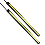 GloboStar® 81721 Σετ 2 Μπάρες Αλουμινίου DRL LED CREE COB 6W 600lm 120° DC 12V Αδιάβροχες IP65 Ψυχρό Λευκό 6000K