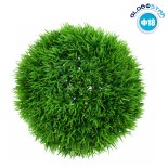 GloboStar® 78507 Artificial - Συνθετικό Τεχνητό Διακοσμητικό Φυτό Θάμνος Γρασίδι Πράσινο Φ18cm