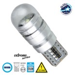 GloboStar® 81099 Λάμπα Αυτοκίνητου T10 W5W 3rd Generation Can-Bus Extreme Series LED 1 CREE XHP35 5W 705lm 360° DC 12V IP20 Ψυχρό Λευκό 6000K