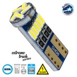 GloboStar® 81105 Λάμπα Αυτοκίνητου T10 W5W 3rd Generation Can-Bus Extreme Truck Series LED 15 SMD 4014 3.8W 570lm 360° DC 12-24V IP20 Ψυχρό Λευκό 6000K