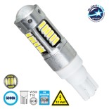 GloboStar® 81108 Λάμπα Αυτοκίνητου T10 W5W 3rd Generation Can-Bus Series LED 30 SMD 4014 6W 900lm 360° DC 12V IP20 Ψυχρό Λευκό 6000K