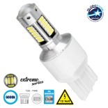 GloboStar® 81147 Λάμπα Αυτοκίνητου T20 - 7440 - W21W 3rd Generation Can-Bus Extreme Series LED 30 SMD 4014 6W 900lm 360° DC 12V IP20 Ψυχρό Λευκό 6000K