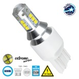 GloboStar® 81166 Λάμπα Αυτοκίνητου T20 - 7443 - W21/5W 3rd Generation Can-Bus Extreme Series LED 16 CREE XBD 15W 2115lm 360° DC 12V IP20 Ψυχρό Λευκό 6000K