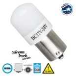 GloboStar® 1156 - BA15S - P21W 81264 Λάμπα Αυτοκινήτου & Φορτηγού LED  3rd Generation Can-Bus Extreme Truck Series 6xSMD3030 3W 450lm 360° DC 12-24V IP20 Φ2 x Υ4.5cm Ψυχρό Λευκό 6000K