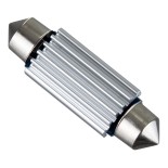 GLOBOSTAR® C5W 81331 Σωληνωτή Λάμπα C5W 42mm CANbus LED 1.2W 180lm 120° DC 24-30V IP20 Ψυχρό Λευκό 6000K - 12 x Epistar SMD4014 - Μ4.2 x Π1.2 x Υ1.2cm - 1 Χρόνο Εγγύηση
