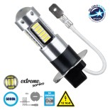 GLOBOSTAR® H3 81412 Λάμπα H3 CANbus LED 2.8W 300lm 360° DC 12V IP20 Ψυχρό Λευκό 6000K - 30 x Epistar SMD4014 Chip - Μ2.2 x Π2.1 x Υ4.6cm - 1 Χρόνο Εγγύηση