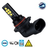 GLOBOSTAR® HB3-9005 81453 Λάμπα HB3 9005 CANbus LED 4W 440lm 360° DC 12V IP20 Ψυχρό Λευκό 6000K - 12 x Epistar SMD3030 Chip - Μ3.9 x Π3.1 x Υ5.1cm - 1 Χρόνο Εγγύηση