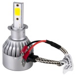 GloboStar® 82001 H3 C6 Line KIT Βασικού Φωτισμού Αυτοκινήτου & Φορτηγού 1st Generation Can-Bus Series LED CREE CXB COB 24W/48W 4800lm/9600lm DC 12V Αδιάβροχο IP65 Ψυχρό Λευκό 6000K