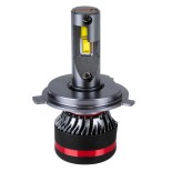 GloboStar® 82082 H4 HL Line KIT Βασικού Φωτισμού Αυτοκινήτου & Φορτηγού 3rd Generation Can-Bus Extreme Series LED CREE CXB COB 100W 24000lm DC 9-32V Αδιάβροχο IP67 Ψυχρό Λευκό 6000K