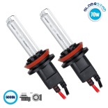 GloboStar® 84005 H9 ΣΕΤ 2 x Λάμπες Βασικού Φωτισμού Αυτοκινήτου & Μοτοσυκλέτας Xenon HID 70W 6400lm IP20 Ψυχρό Λευκό 6000K