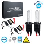 GloboStar® 84101 H3 CB Line KIT Βασικού Φωτισμού Αυτοκινήτου & Μοτοσυκλέτας 2nd Generation Can-Bus Series XENON 70W 6400lm DC 9-16V Αδιάβροχο IP65 Ψυχρό Λευκό 6000K