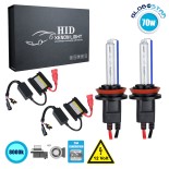 GloboStar® 84116 H9 CB Line KIT Βασικού Φωτισμού Αυτοκινήτου & Μοτοσυκλέτας 2nd Generation Can-Bus Series XENON 70W 6400lm DC 9-16V Αδιάβροχο IP65 Ψυχρό Λευκό 8000K