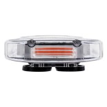 GloboStar® 85180 PRO Series Φάρος Σήμανσης Οχήματος Πυροσβεστικής για Αυτοκίνητα & Φορτηγά 6 Προγραμμάτων Φωτισμού STROBE LED COB 100W DC 10-30V Αδιάβροχος IP66 Κόκκινο