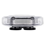 GloboStar® 85182 PRO Series Φάρος Σήμανσης Οχήματος Αστυνομίας για Αυτοκίνητα & Φορτηγά 6 Προγραμμάτων Φωτισμού STROBE LED COB 100W DC 10-30V Αδιάβροχος IP66 Μπλε