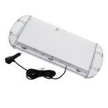 GloboStar® 85182 PRO Series Φάρος Σήμανσης Οχήματος Αστυνομίας για Αυτοκίνητα & Φορτηγά 6 Προγραμμάτων Φωτισμού STROBE LED COB 100W DC 10-30V Αδιάβροχος IP66 Μπλε