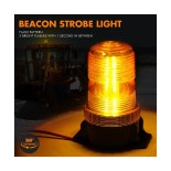 GloboStar® 85195 PRO Series Φάρος Ασφαλείας για Περονοφόρα - Κλαρκ - Αυτοκίνητα & Φορτηγά STROBE LED SMD 5730 40W DC 10-110V Αδιάβροχος IP65 Πορτοκαλί