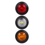 GloboStar® 85306 Πακέτο 30 Τεμάχια Φώτα Όγκου για Φορτηγά BULLET PIN LED SMD 5730 1W / Τεμ. 100lm DC 24V Αδιάβροχα IP65 10x Κόκκινα - 10x Πορτοκαλί - 10x Ψυχρό Λευκό 6000K