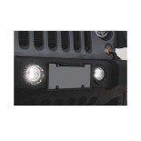GloboStar® 85418 Σετ 2 x Προβολείς Ομίχλης JEEP WRANGLER - MERCEDES BENZ G CLASS - LAND ROVER DEFENDER - HAMMER H1-H2 - 4'' Ιντσών με Ring Light DRL LED CREE CXB COB 100W 7500lm DC 12V Αδιάβροχοι IP66 Ψυχρό Λευκό 6000K