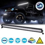 GloboStar® 85464 PRO Series Μπάρα Ίσια - Straight για Αυτοκίνητα & Φορτηγά LED CREE XBD 240W 24000lm DC 10-30V Αδιάβροχη IP65 Ψυχρό Λευκό 6000K