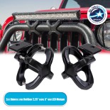 GloboStar® 85556 ΣΕΤ 2 Βάσεις Στήριξης για Μπάρες - Προβολάκια LED Rollbar JEEP BAR Holder - Brackets - 2.25