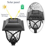 GloboStar® 85703 ΣΕΤ 6 Τεμαχίων Αυτόνομα Ηλιακά Φωτιστικά LED SMD 1W 100lm με Ενσωματωμένη Μπαταρία 600mAh - Φωτοβολταϊκό Πάνελ με Αισθητήρα Ημέρας-Νύχτας Αδιάβροχο IP65 Φανάρι Κήπου Τετράγωνο Ψυχρό Λευκό 6000K