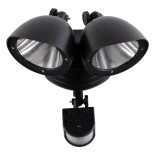 GloboStar® 85712 Μαύρο Αυτόνομο Ηλιακό Φωτιστικό LED SMD 10W 150lm με Ενσωματωμένη Μπαταρία 1200mAh - Φωτοβολταϊκό Πάνελ με Αισθητήρα Ημέρας-Νύχτας και PIR Αισθητήρα Κίνησης Αδιάβροχο IP54 Ψυχρό Λευκό 6000K