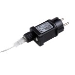 85804 Διακοσμητική Κουρτίνα 3 x 3 Μέτρα με Controller 8 Προγραμμάτων Φωτισμού - Επεκτεινόμενη 300 LED 6W AC 230V με Διάφανο Καλώδιο & Πρίζα Schuko Αδιάβροχη IP44 Ψυχρό Λευκό 6000K Μ3 x Υ3m 