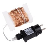 85842 Διακοσμητική Γιρλάντα 20 Μέτρα με Controller 8 Προγραμμάτων Εναλλαγών Φωτισμού - 200 LED 1.3W AC 230V με Χάλκινο Καλώδιο & Πρίζα Schuko Αδιάβροχη IP44 Θερμό Λευκό 3000K Μ20m85842 Διακοσμητική Γιρλάντα 20 Μέτρα με Controller 8 Προγραμμάτων Εναλλαγών 