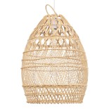 GLOBOSTAR® TAHITI 00710 Boho Κρεμαστό Φωτιστικό Οροφής με Ντουί 1 x E27 AC 220-240V IP20 - Μπεζ - Μ38 x Π38 x Υ50cm