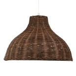 GLOBOSTAR® MAYOTTE 00725 Boho Κρεμαστό Φωτιστικό Οροφής με Ντουί 1 x E27 AC 220-240V IP20 - Καφέ - Μ40 x Π40 x Υ28cm