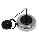 GLOBOSTAR® CHARLOTTE 00743 Μοντέρνο Κρεμαστό Φωτιστικό Οροφής LED 5W 500lm 180° AC 220-240V IP20 Θερμό Λευκό 2700K - Sanan SMD Chip - Μαύρο & Μαύρο Φιμέ - Μ23 x Π23 x Υ23cm - 2 Xρόνια Εγγύηση