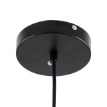 GLOBOSTAR® CHARLOTTE 00743 Μοντέρνο Κρεμαστό Φωτιστικό Οροφής LED 5W 500lm 180° AC 220-240V IP20 Θερμό Λευκό 2700K - Sanan SMD Chip - Μαύρο & Μαύρο Φιμέ - Μ23 x Π23 x Υ23cm - 2 Xρόνια Εγγύηση