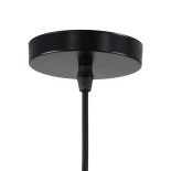 GLOBOSTAR® CUBE 00801 Μοντέρνο Κρεμαστό Φωτιστικό Οροφής με Ντουί 1 x E27 AC 220-240V IP20 - Μαύρο - Μ25 x Π25 x Υ25cm