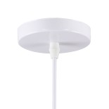 GLOBOSTAR® CUBE 00802 Μοντέρνο Κρεμαστό Φωτιστικό Οροφής με Ντουί 1 x E27 AC 220-240V IP20 - Λευκό - Μ25 x Π25 x Υ25cm