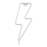 GloboStar® 78590 Φωτιστικό Ταμπέλα Φωτεινή Επιγραφή NEON LED Σήμανσης LIGHT STRIKE 5W με Καλώδιο Τροφοδοσίας USB - Μπαταρίας 3xAAA (Δεν Περιλαμβάνονται) - Θερμό Λευκό 2700K