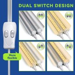 GloboStar® 85959 Linear Grow Light Hydro Spectrum LED Γραμμικό Φωτιστικό Ανάπτυξης Φυτών Υδροπονικού Θερμοκηπίου 120cm SMD 2835 200W 120° AC230V IP54 Εσωτερικού Χώρου για Κάλυψη Επιφάνειας 1.2m x 1.2m