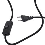 GLOBOSTAR® JAVAN 00738 Μοντέρνο Επιτραπέζιο Φωτιστικό Πορτατίφ με Ντουί 1 x E27 AC 220-240V IP20 - Μαύρο Φιμέ & Μαύρο - Μ30 x Π30 x Y40cm