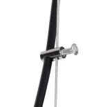 GLOBOSTAR® FREYA 00745 Μοντέρνο Κρεμαστό Φωτιστικό Οροφής με Ντουί 1 x E27 AC 220-240V IP20 - Λευκό & Ασημί - Μ24 x Π24 x Υ35cm
