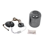 GloboStar® ΑΧΤΟΝ 00753 Μοντέρνο Κρεμαστό Φωτιστικό Καμπάνα LED 7W 500 lm 180° AC 100-240V IP20 Θερμό Λευκό 2700K Μαύρο Φημέ Γυαλί με Μαύρο Μέταλλο - Μ18 x Π18 x Υ18cm - 2 Xρόνια Εγγύηση